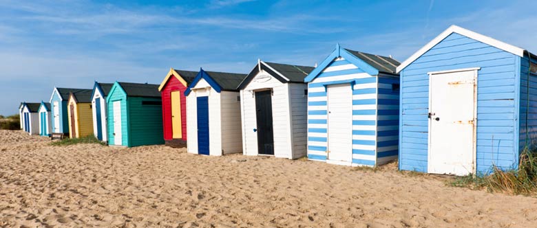 Photograph of beach huts at Southwold