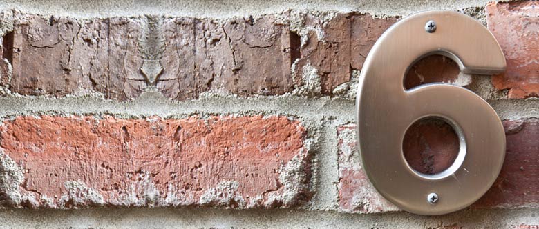 Photograph of a house number